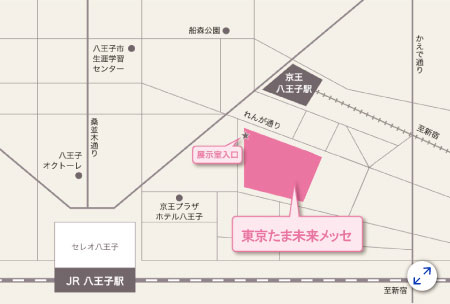 東京たま未来メッセの地図